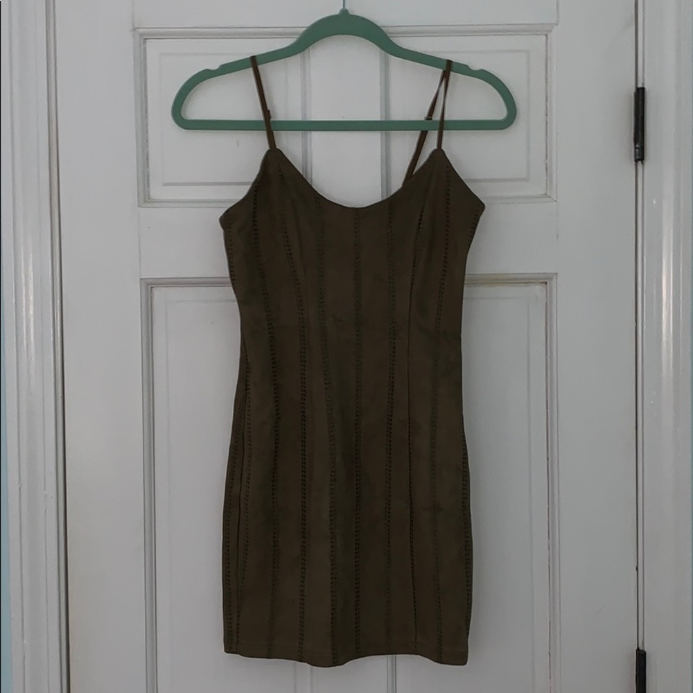 Missguided Faux Suede Mini Dress